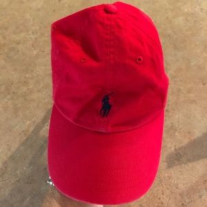 Perfect Red Polo Ralph Lauren Baseball Hat